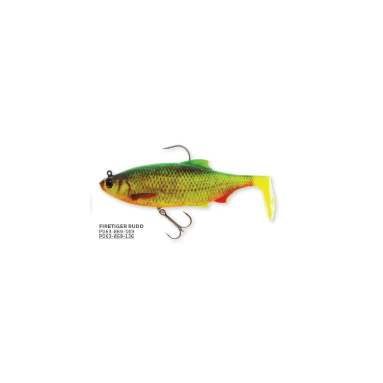 RICKY THE ROACH SHADTAIL R'N R 18 CM 113GR SINKING FIRETIGER RUDD