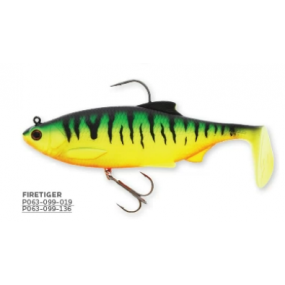 RICKY THE ROACH SHADTAIL R'N R 18 CM 113GR SINKING  FIRE TIGER